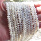 Natural White TROCHUS Shell 6mm BEADS 6x4mm Rondelle White Shell strand diy jewelry