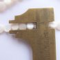 White Shell BEADS 6mm flat round length drilled bead supply for making beach jewelry