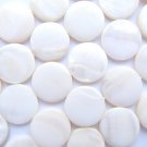 Natural White Shell COIN BEADS 20mm flat round bead supply diy making jewelry