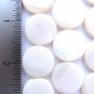 Natural White Shell COIN BEADS 20mm flat round bead supply diy making jewelry