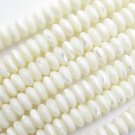 MOTHER of PEARL Natural White SHELL MOP 10mm Rondelle bead supply making jewelry
