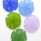 Glass Sand Dollar PENDANTS 40x36mm assorted 5 pc necklace pendant making jewelry