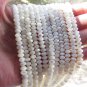 White TROCHUS Shell 6mm BEADS 6x4mm Rondelle natural Shell strand jewelry supply
