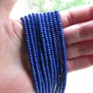 Natural Lapis BEADS 4x2mm AB+ Grade natural Blue Gemstone jewelry making supply