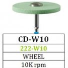 Diamond Green Stone Wheel CD-W10 Besqual for Zirconia and Porcelain ( 5 packs )