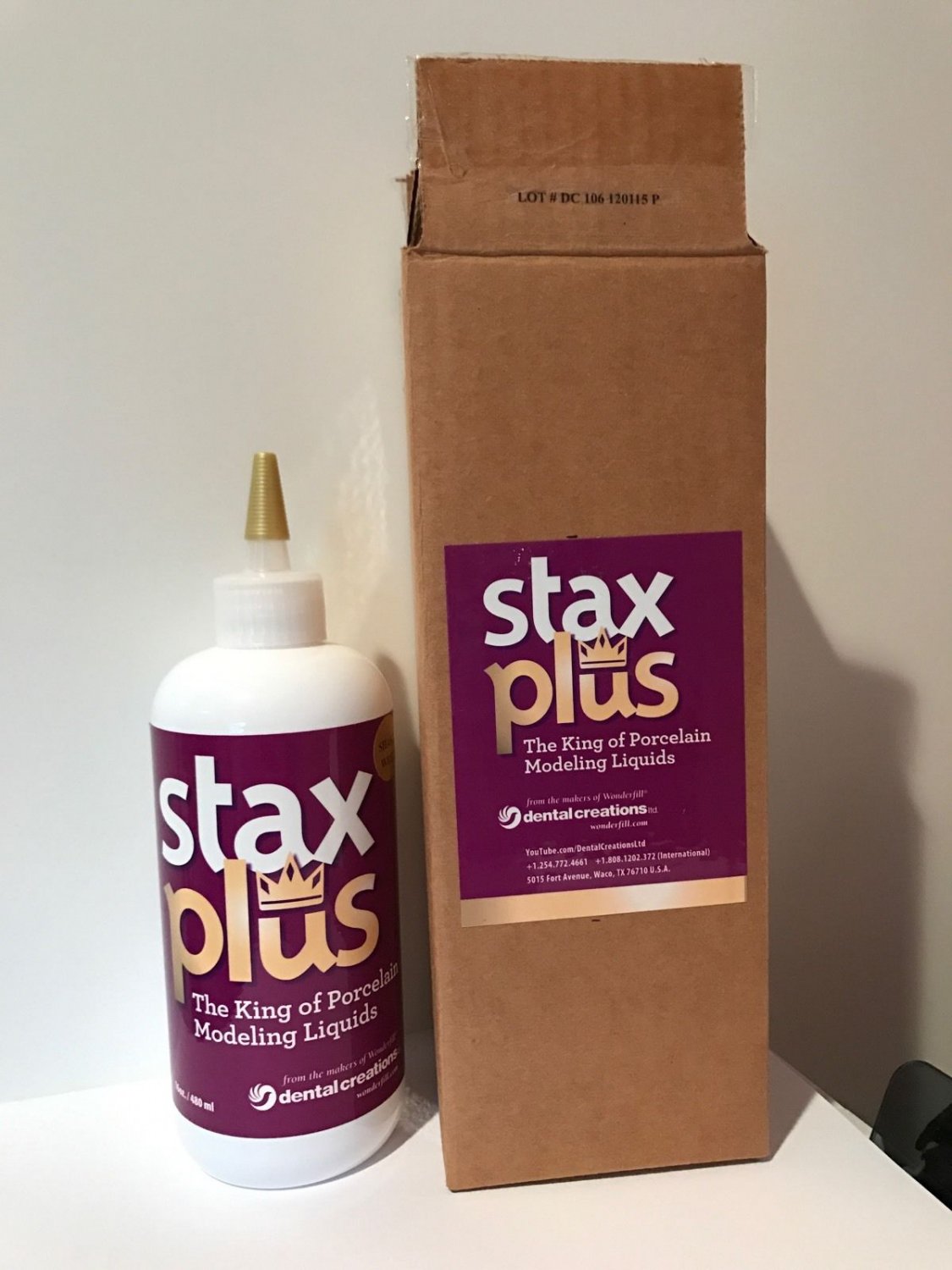 Stax Plus Porcelain Modeling Liquid Dental Lab , 16 oz