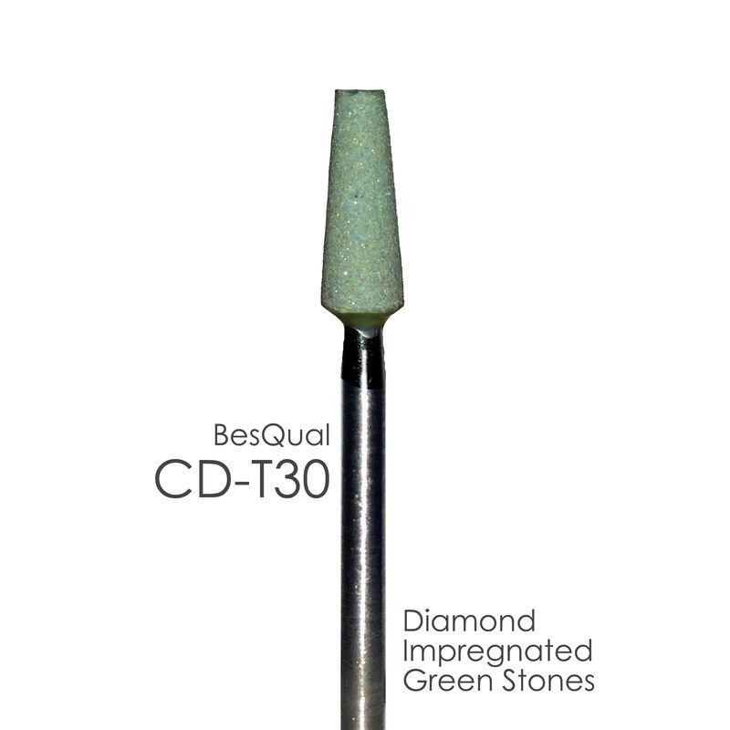 Diamond Green Tapered Stone for Zirconia and Porcelain Cd-T30