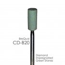 Diamond Green Stones Zirconia Porcelain CD-B20 Medium Barrel Cylinder