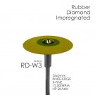 Besqual Rubber Diamond Impregnated Wheel x-Fine 12K Knife Edge RD-W3