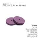 Silicone Rubber Polisher Wheel Pink-Medium 100-Pieces