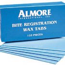 Almore 3" x 6" bite registration wax sheets dead soft when heated, single box