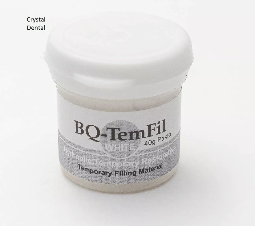 DENTAL BQ-TEMFIL HYDRAULIC TEMPORARY RESTORATIVE FILLING MATERIAL WHITE (40g)