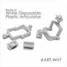 Dental Meta Lab Disposable Plastic Articulator White - 100 pcs
