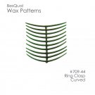 Dental Lab Wax Patterns Ring Claps Curved 10 patterns ( 200pcs )