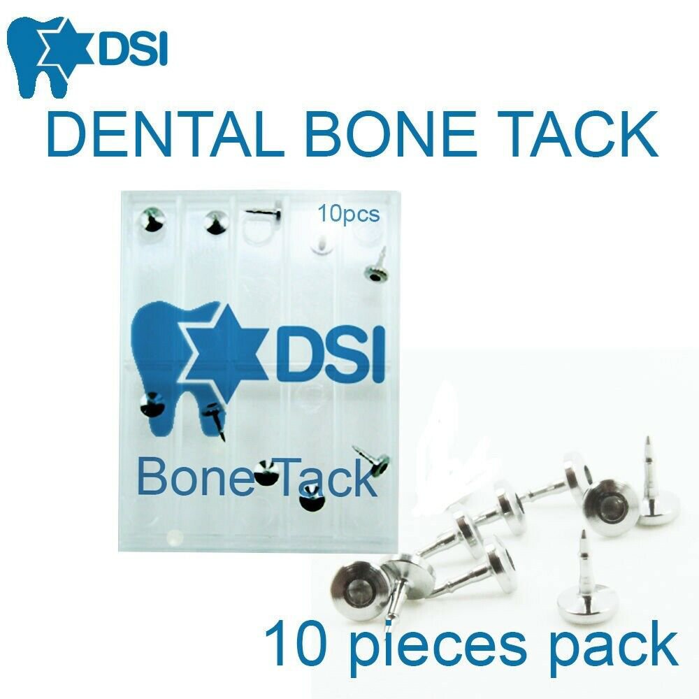 DSI Dental Implant Bone Tack Membrane Fixation Titanium Pin Surgical 3mm 10pcs