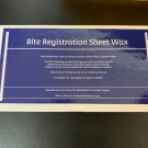 Dental Lab Bite Registration Wax Sheets Blue 6"X3" Laminated Double Layer 15/Box