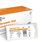 DSI Chromic Gut Sutures 75cm Coated Abs0rbabl Brown-orange 12pcs USP 5-0