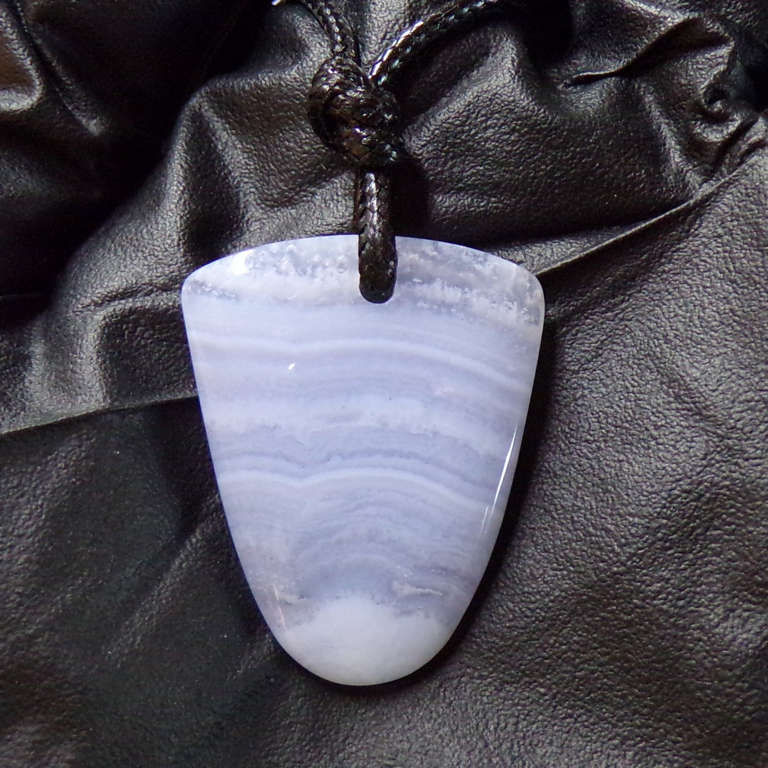 blue lace agate pendant