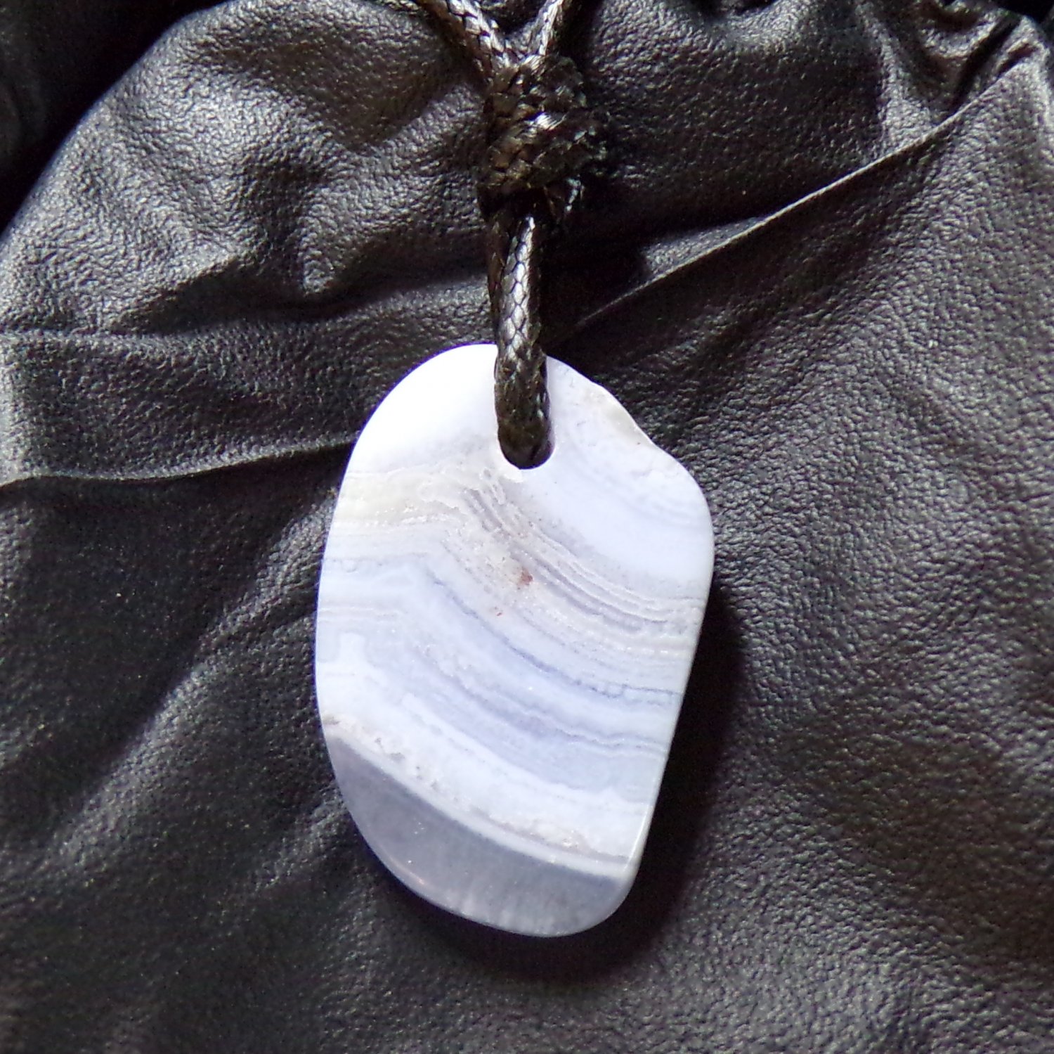 blue lace agate pendant