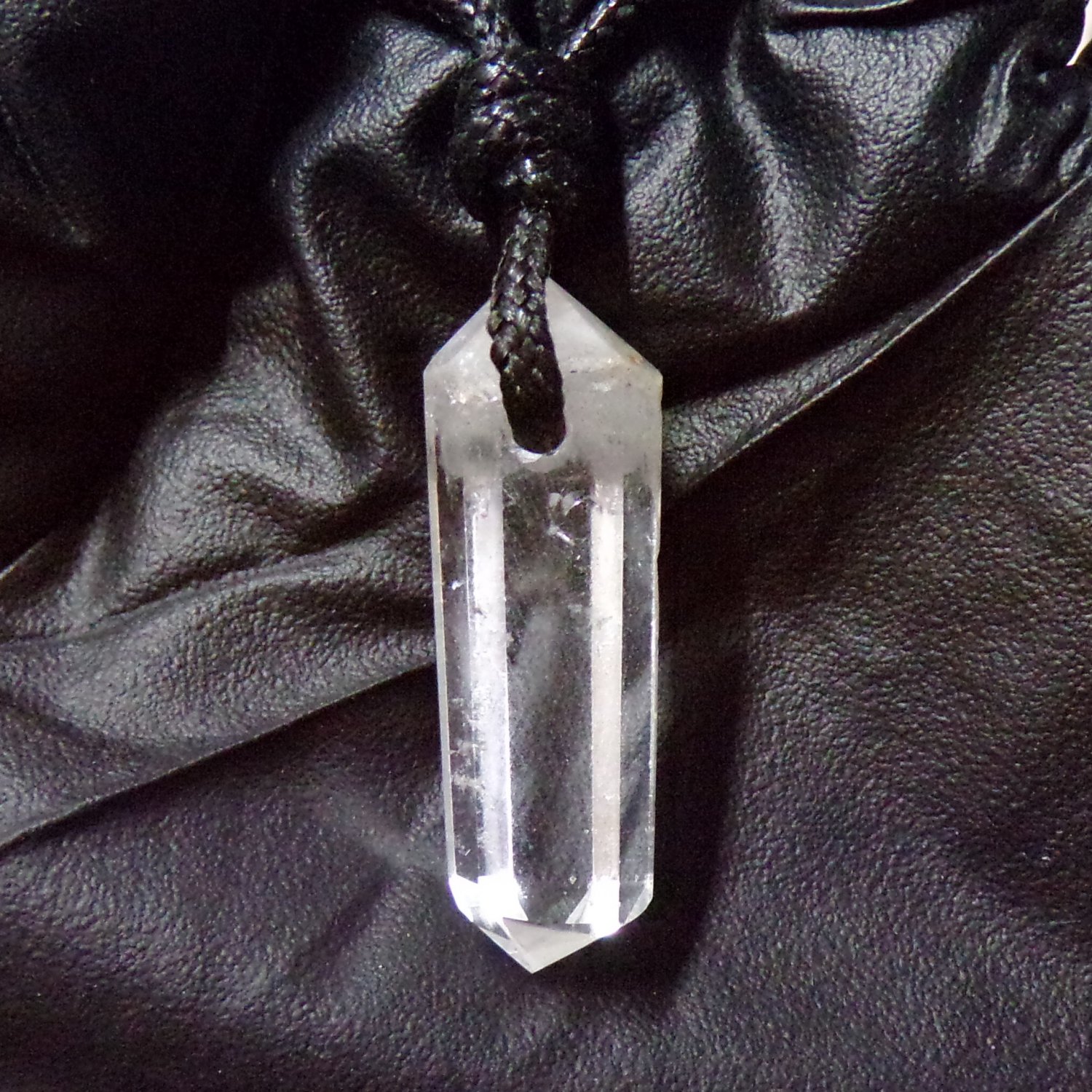 crystal quartz pendant