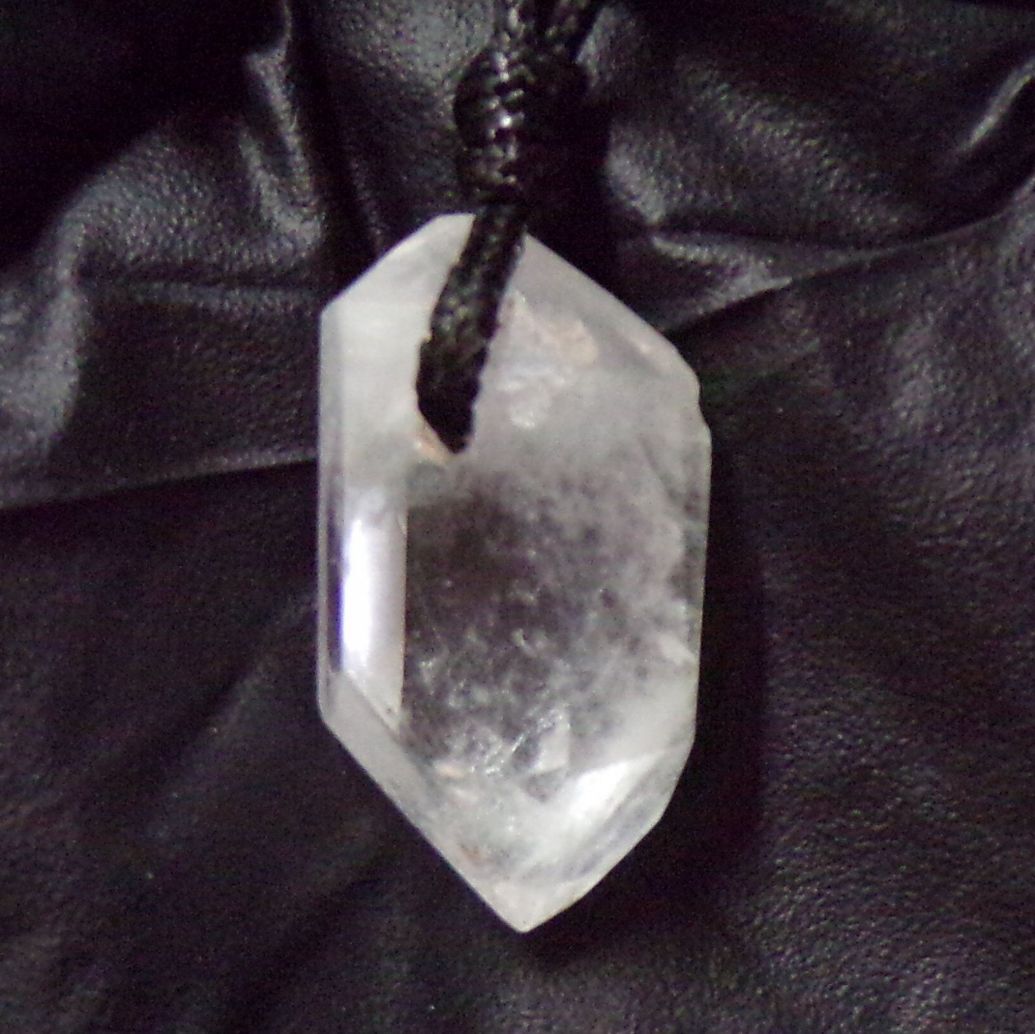 crystal quartz pendant