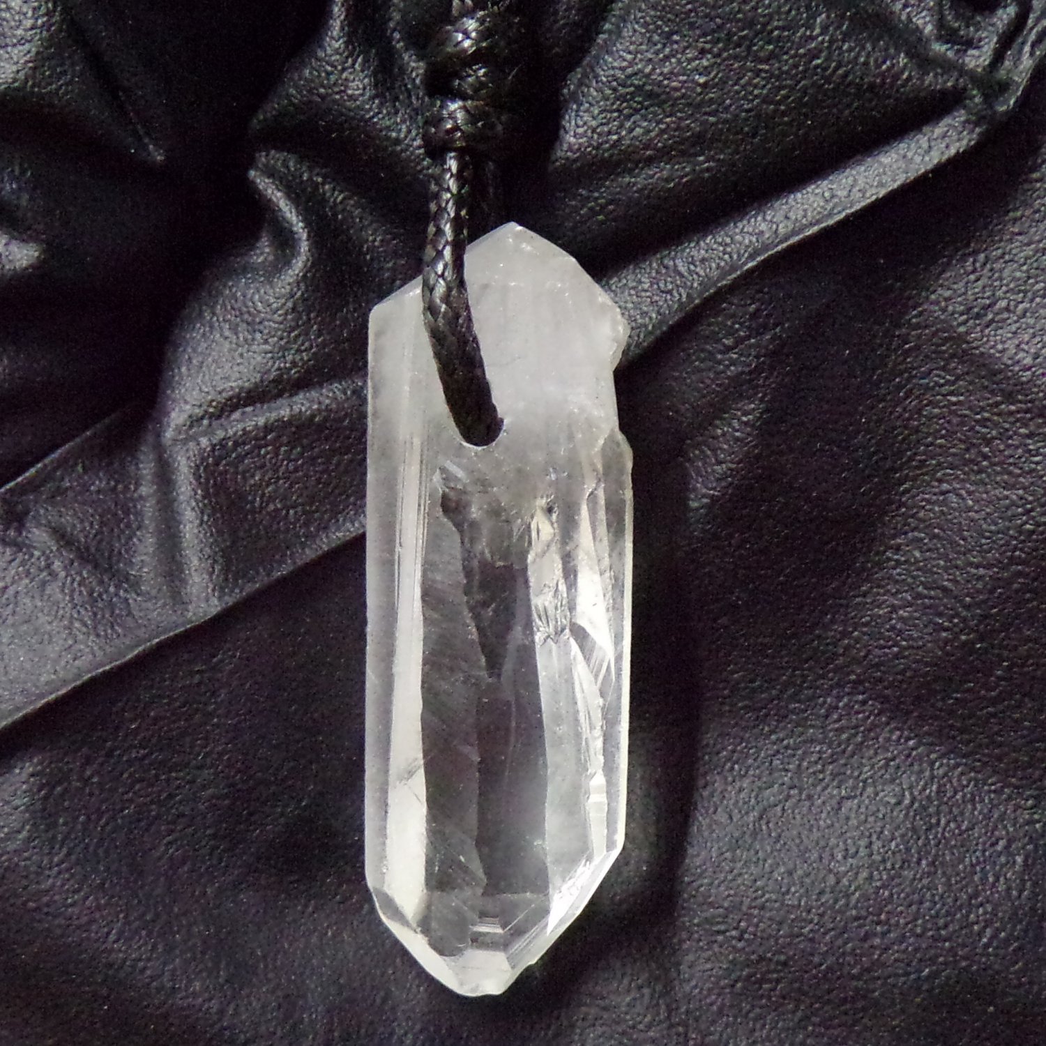 crystal quartz pendant