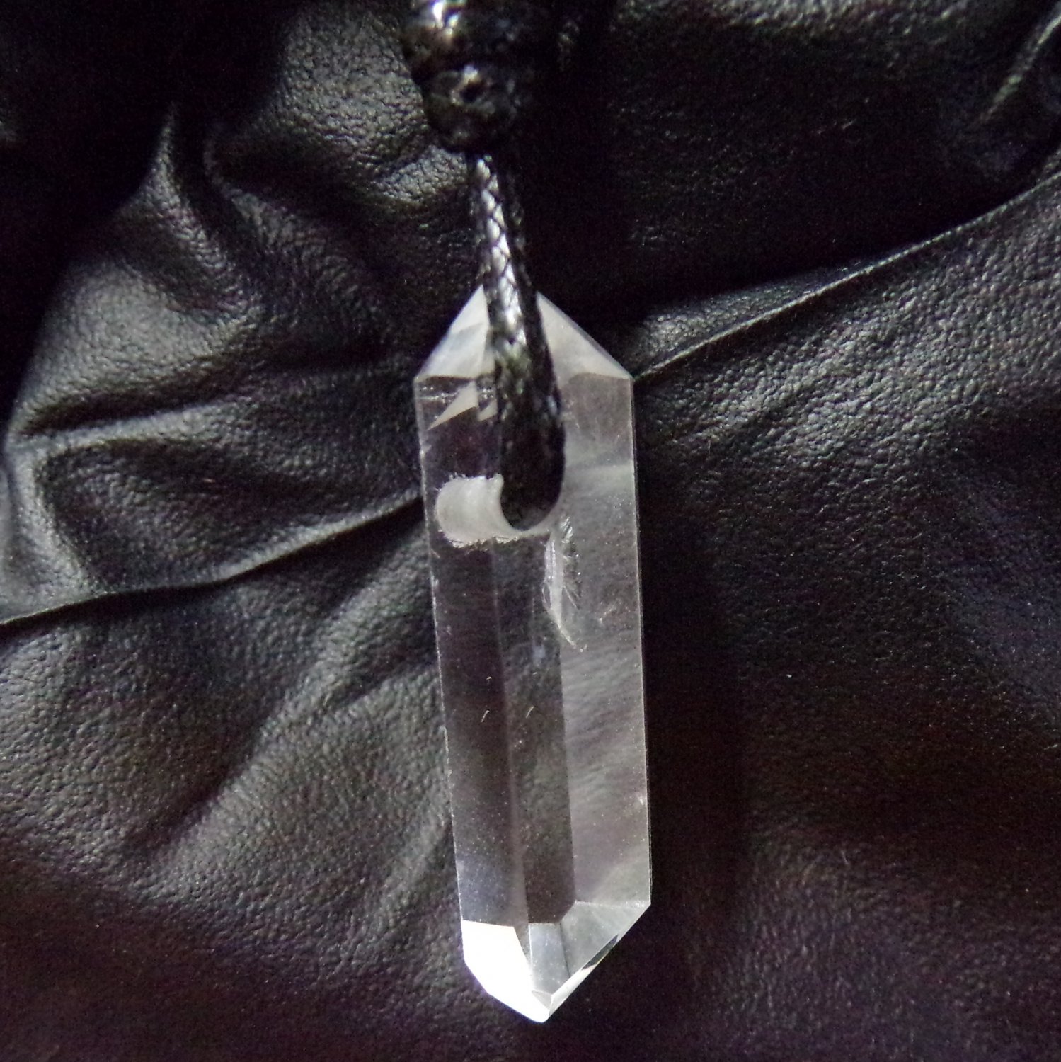 crystal quartz pendant