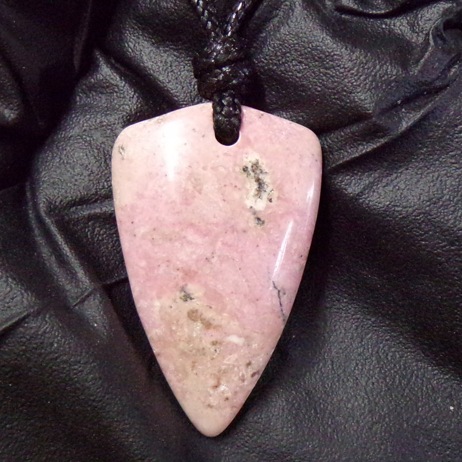 pink rhodonite pendant