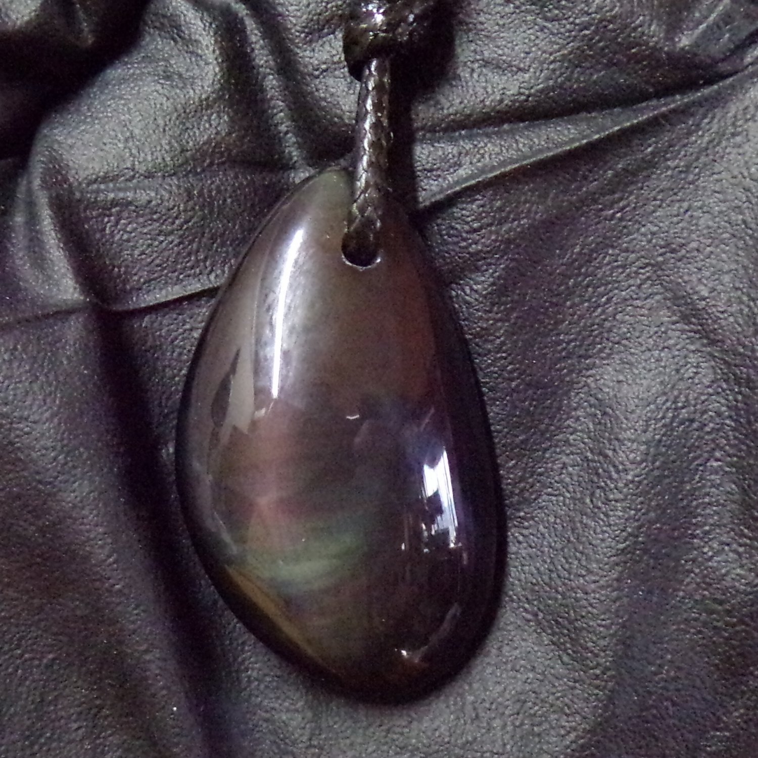 Obsidian pendant