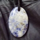 sodalite in quartz pendant
