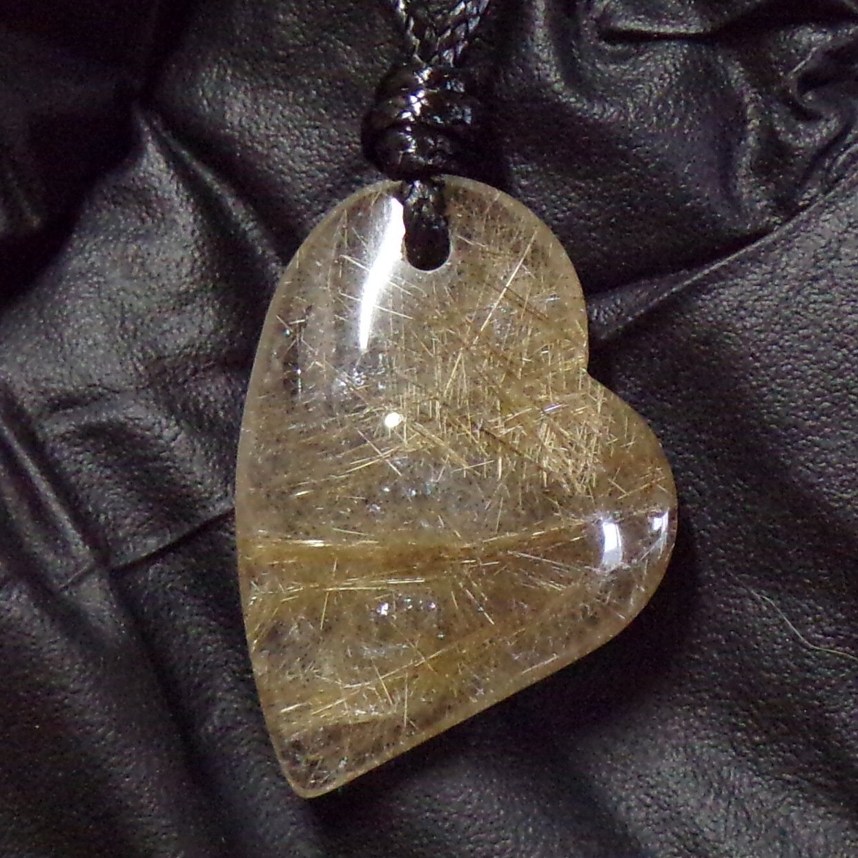 rutilated quartz pendant