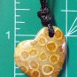 fossil coral pendant