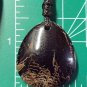 petrified wood pendant