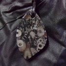 crinoid marble pendant