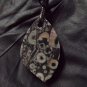 crinoid marble pendant