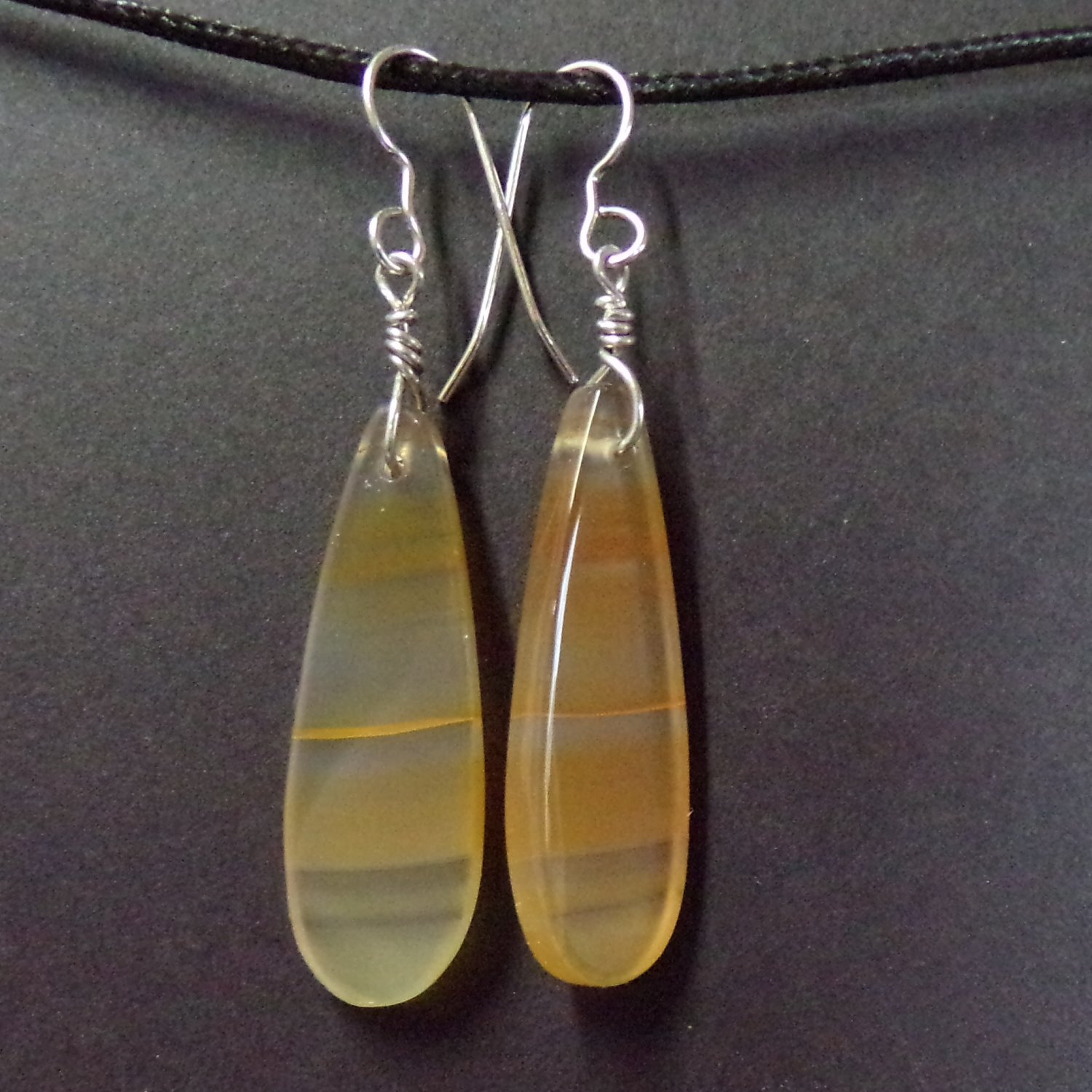 brazilian agate earrings
