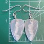 white lace agate earrings