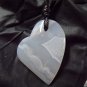 white lace agate pendant