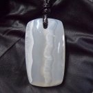 white lace agate pendant