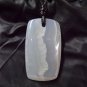 white lace agate pendant