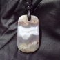 seam agate pendant