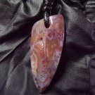 plume agate pendant