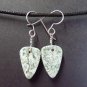 green tree agate earrings