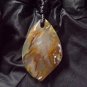 graveyard plume agate pendant