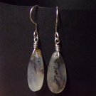 plume agate earrings