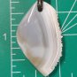 gray banded agate pendant