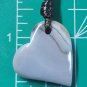 gray banded agate pendant