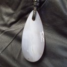 gray banded agate pendant