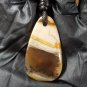 petrified wood pendant
