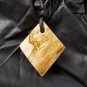 petrified wood pendant